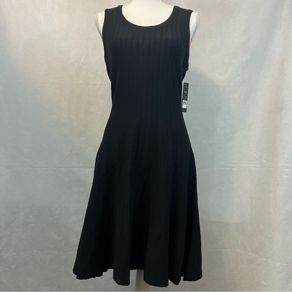 Nic + Zoe Women’s Dress Black A Line Sleeveless Size PM MSRP $198